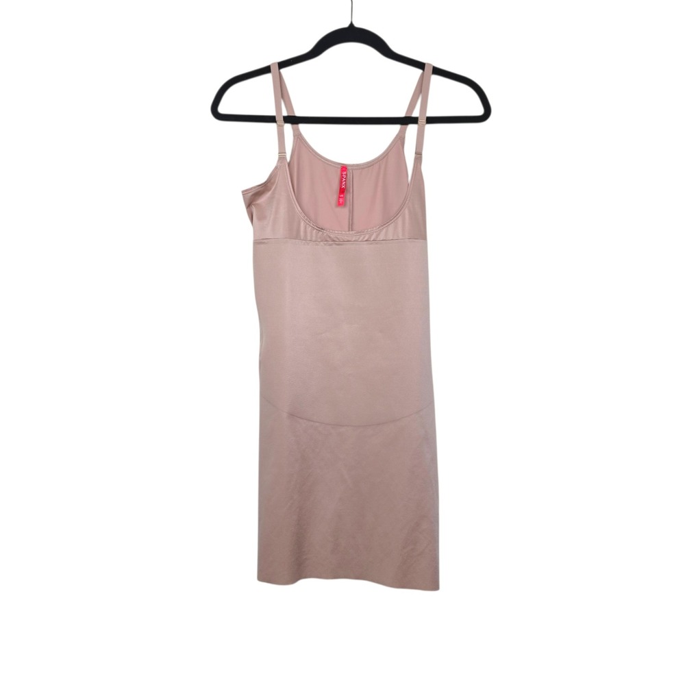 Spanx Womens Nude SmartGrip Open Bust Slip Shapewear Size L
